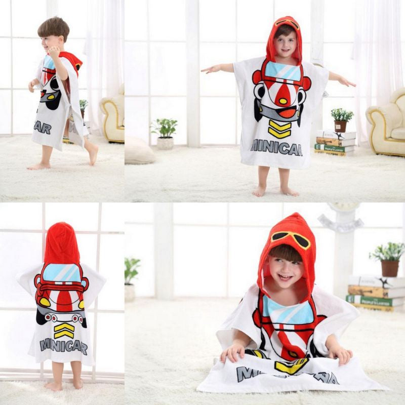 Pekanbaru Baju Handuk Mandi Anak Karakter / Handuk Ponco Topi