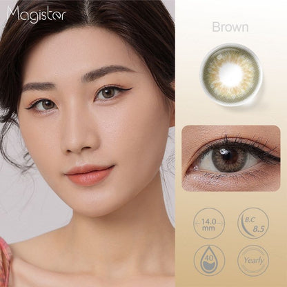 Pekanbaru Softlens Magister Mata Normal Abu-Abu/Hitam Lensa Warna Soflen Mata