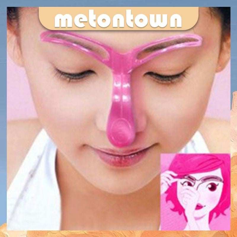 Pekanbaru Cetakan Alis Eyebrow Template Dengan Gagang Pembuat Alis Instan