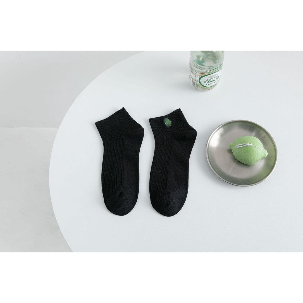 Pekanbaru Kaos Kaki Avocado Colorful Women Socks Import Avocado Kaos Kaki Hijau Buah Korean Style
