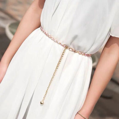 Pekanbaru Ikat Pinggang Gesper Belt Kecil Wanita Bahan Kulit Pu / Tali Pinggang Wanita / Gesper
