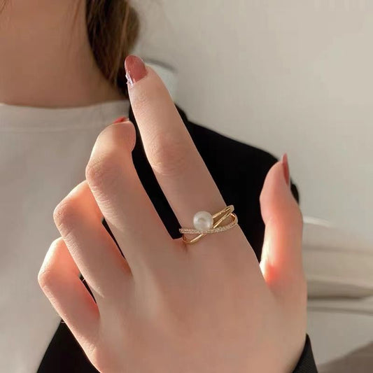 Pekanbaru Cincin Wanita Diamond Fashion Korea Cincin Bentuk Hati Simple Ring
