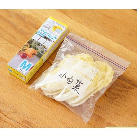 Pekanbaru Plastik Klip Double Ziplock Reusable  Fresh Bag Kantong Kulkas Penyimpan Makanan