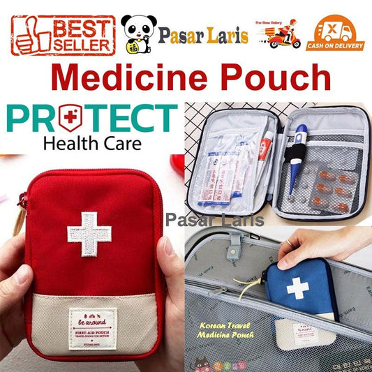 Pekanbaru [ P3K ] Medicine Korean Travel Medicine Bag Tas Dompet Obat