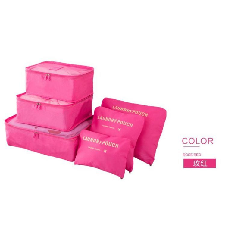 Pekanbaru Travel 6 In 1 Bag Set Storage Organizer Koper / Tas