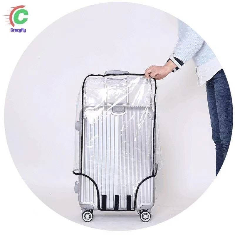 Pekanbaru Pelindung Koper Anti Gores /Grosiran Luggage Cover Transparant Cover Pelindung Koper Transparan Ukuran
