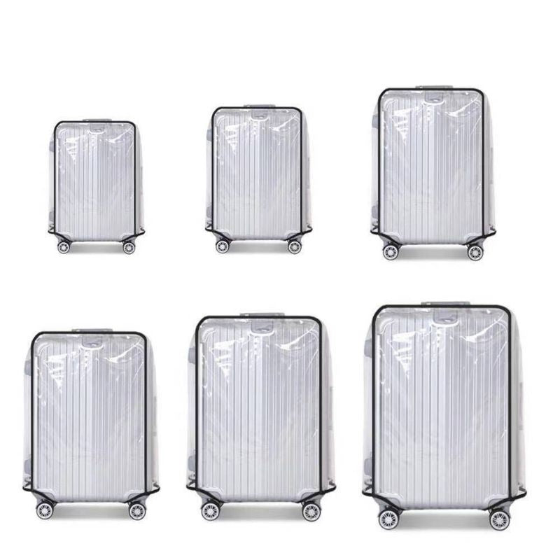 Pekanbaru Pelindung Koper Anti Gores /Grosiran Luggage Cover Transparant Cover Pelindung Koper Transparan Ukuran