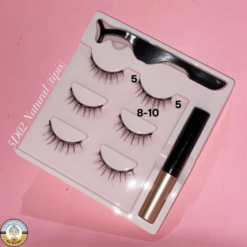 Pekanbaru Eyelash Magnetic 1 Set Lengkap Bulu Mata Magnet 3 Psg