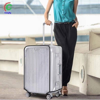 Pekanbaru Pelindung Koper Anti Gores /Grosiran Luggage Cover Transparant Cover Pelindung Koper Transparan Ukuran