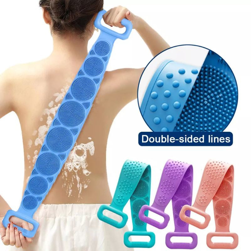 Pekanbaru Sikat Punggung Silikon Shower Puff Spons Bath Mandi Scrub Alat Gosok