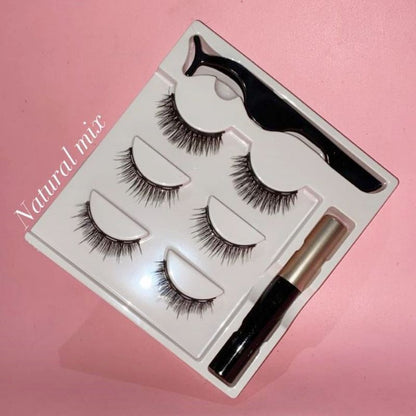 Pekanbaru Eyelash Magnetic 1 Set Lengkap Bulu Mata Magnet 3 Psg