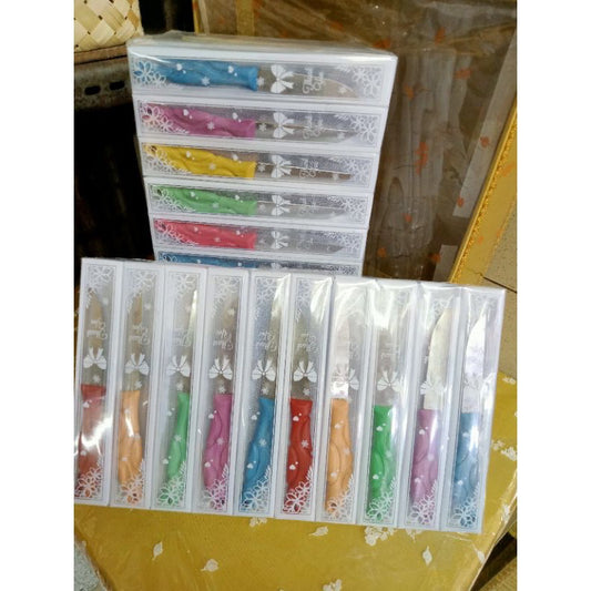 Pekanbaru [50 PCS] SOUVENIR  PISAU BUAH KEMAS MIKA MOTIF MURAH