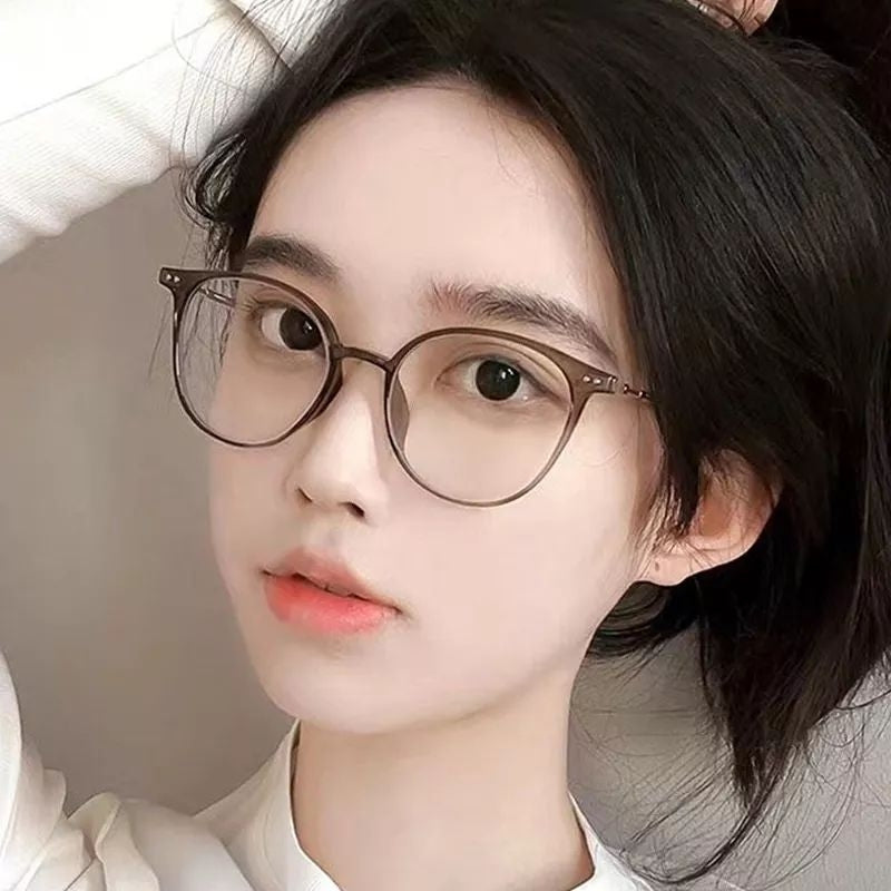 Pekanbaru Kacamata Photochromic Anti Radiasi Bentuk Bulat Bahan Metal Gaya