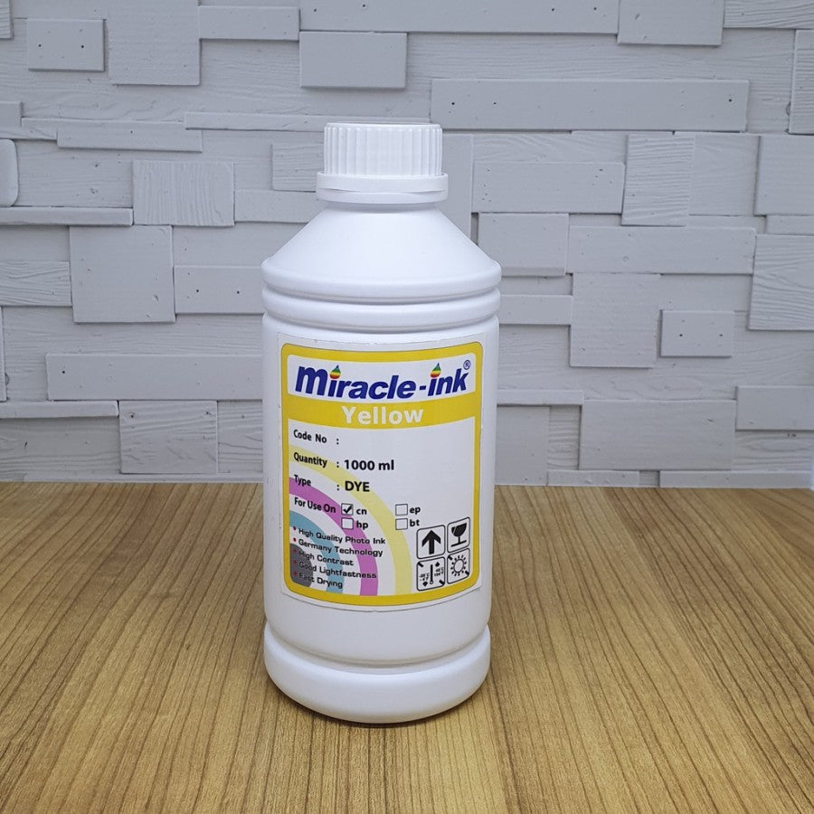 Pekanbaru Tinta Miracle Canon 1 Liter (Black/ Magenta/ Cyan/ Yellow)