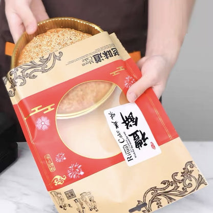 Pekanbaru Tray Mika Bulat Gold / Alas Puding Berbagai Ukuran Per Pack