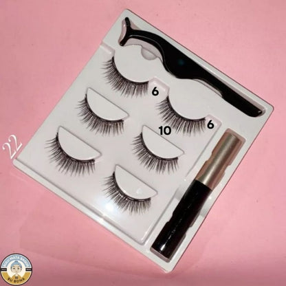 Pekanbaru Eyelash Magnetic 1 Set Lengkap Bulu Mata Magnet 3 Psg