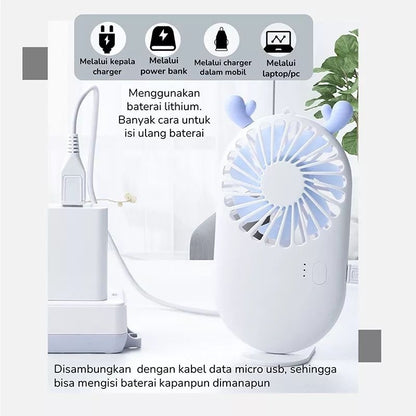 Pekanbaru Kipas Angin Tangan  Elektrik Mini Handy