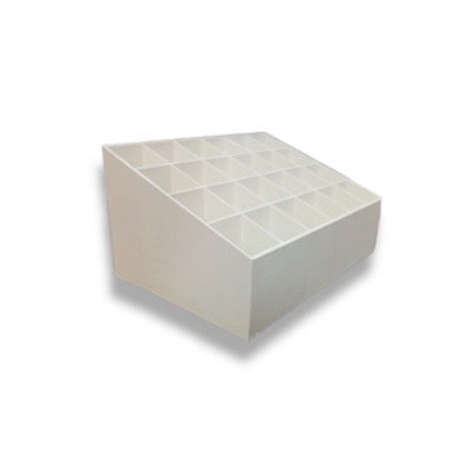 Pekanbaru HR-Rak Lipstik 24 Slot Lubang Penyimpanan Tempat Kutek Kosmetik Lipstick Display Rack 24 Grid Storage Box Organizer Serbaguna