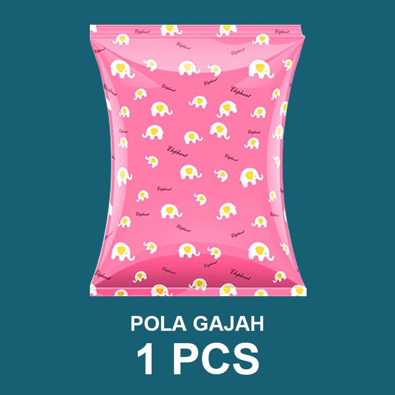 Pekanbaru HR- Vacuum Bag /Vacuum Kantong Pakaian Plastik Tebal Vacum Plastik Bag Travel Vacum Laundry Bag Padat Kedap Udara