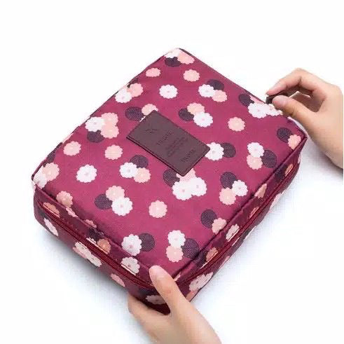 Pekanbaru HR-Tas Kosmetik Multifungsi Kosmetik Pouch Tas Make Up Monopoly Makeup Multi Pouch Travel Import Murah Viral Souvenir Pesta Hadiah Kondangan