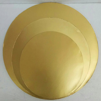 Pekanbaru Cake Board / Tatakan Kue Bulat Gold Berbagai Ukuran