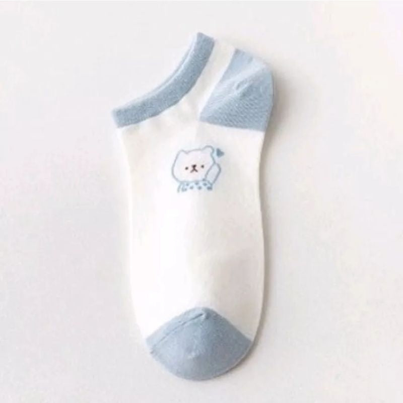 Pekanbaru Kaos Kaki Wanita Pria Pendek Kaos Kaki Beruang Unisex Semata Mata Kaki