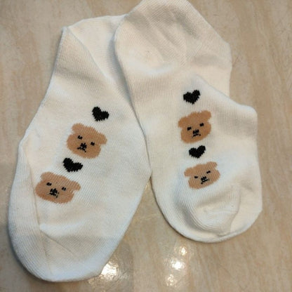 Pekanbaru Kaos Kaki Wanita Pria Pendek Kaos Kaki Beruang Unisex Semata Mata Kaki