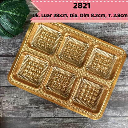 Pekanbaru Mika Tray Mooncake / Kue Bulan Petak Sekat Per Pack