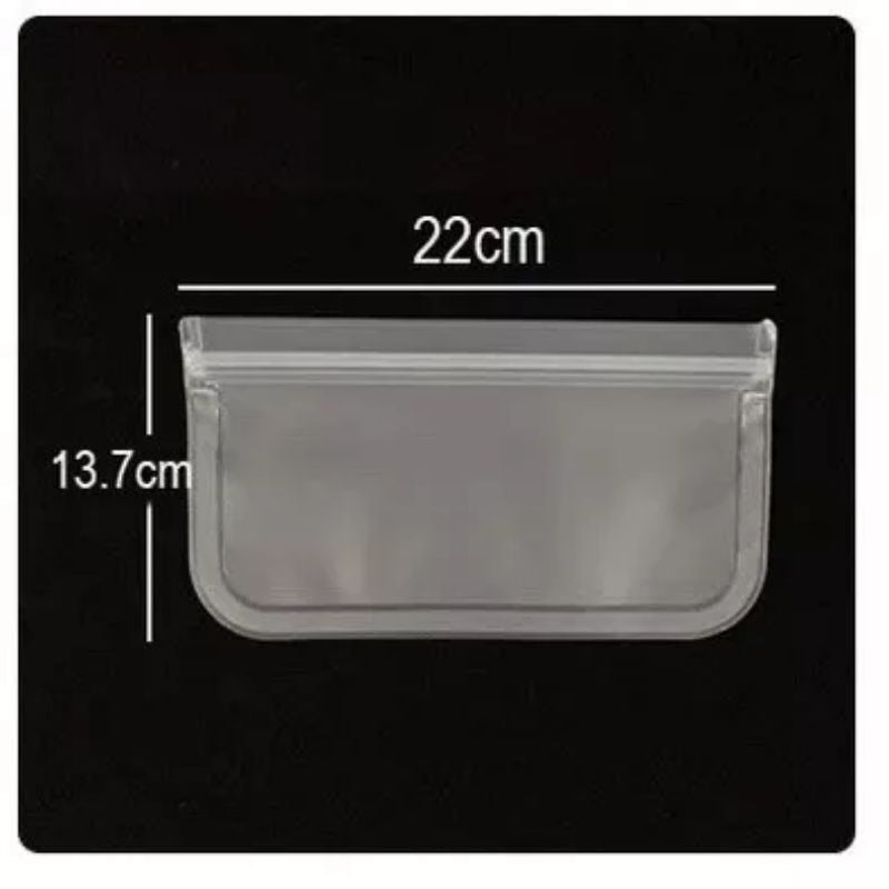 Pekanbaru Plastik Kulkas Penyimpanan Tebal Ziplock Buram Reusable Silicone