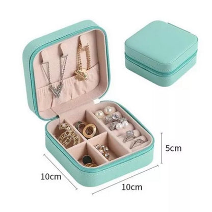 Pekanbaru Kotak Tempat Perhiasan Travel Jewelry Box Penyimpanan Anting Kalung Gelang Cincin