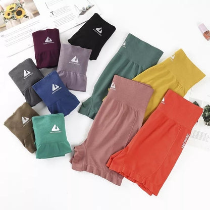 Pekanbaru Celana Legging Ketat Spandex High Waist Sepinggang Boxer Yoga Legging Sport Shot Sport