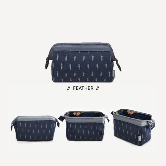 Pekanbaru HR-POUCH KAIN] Tas Pouch Kosmetik / Tas Makeup Anti Air Waterproof Kapasitas Besar Murah