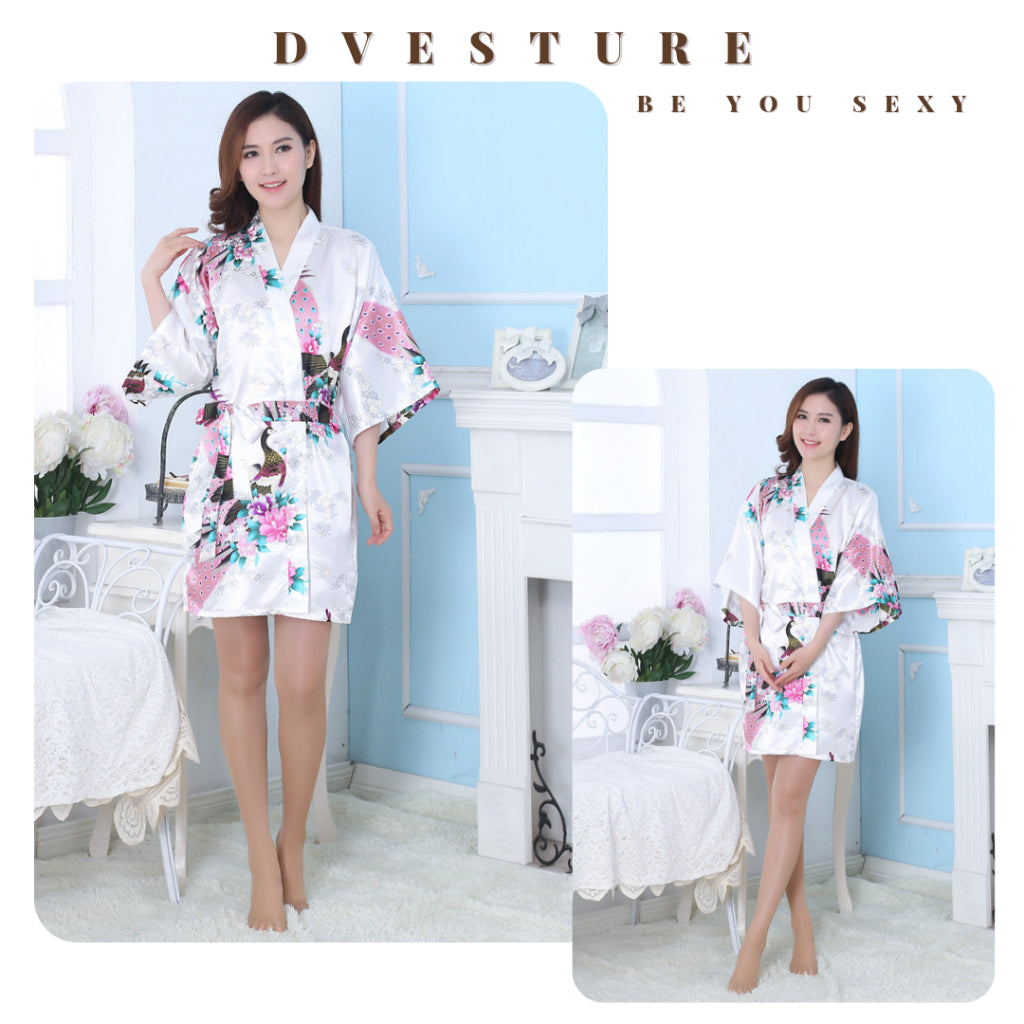 Pekanbaru Lingerie Seksi Kimono Set All Size Korea Style Set D-104
