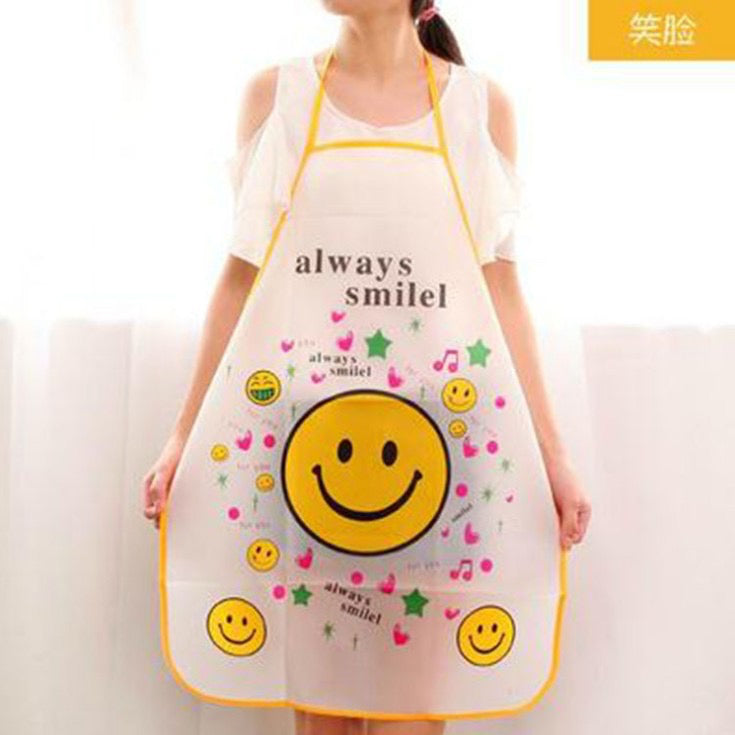 Pekanbaru HR-Celemek Apron Masak Dapur Anti Tahan Air Waterproof Jumbo Transparan Import