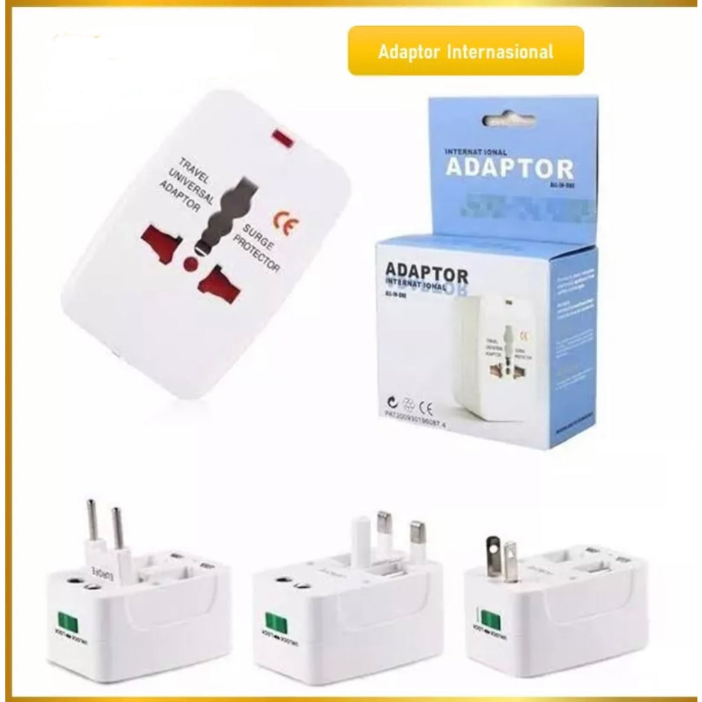 Pekanbaru HR-Universal Travel Adapter Internasional / all in1 home Adaptor traveler EU AU UK US Plug colokan steker stop kontak Colokan Multifungsi Universal Luar Negeri