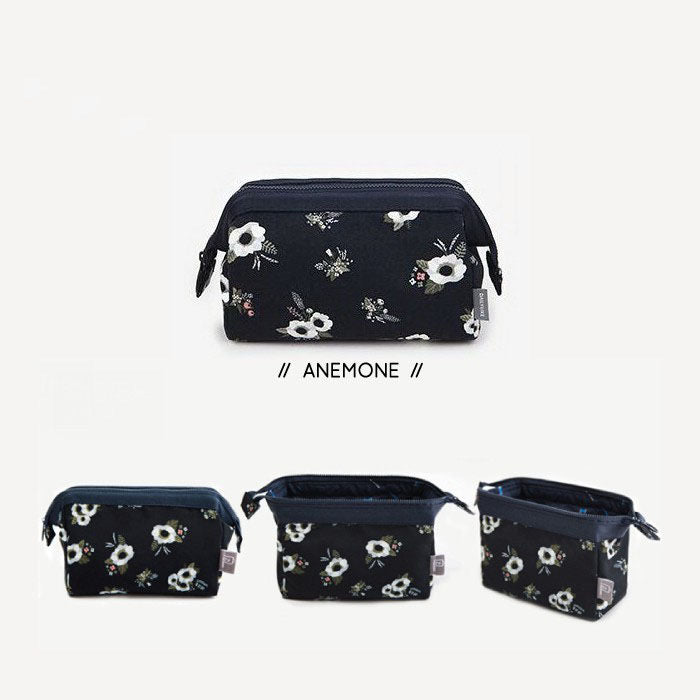 Pekanbaru HR-POUCH KAIN] Tas Pouch Kosmetik / Tas Makeup Anti Air Waterproof Kapasitas Besar Murah