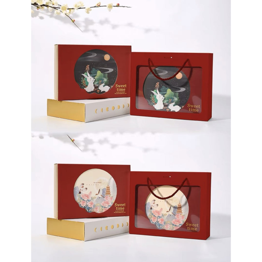 Pekanbaru Mooncake Hampers Box / Kotak Hampers Kue Bulan Set Warna Warni