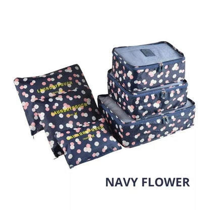 Pekanbaru Travel 6 In 1 Bag Set Storage Organizer Koper / Tas