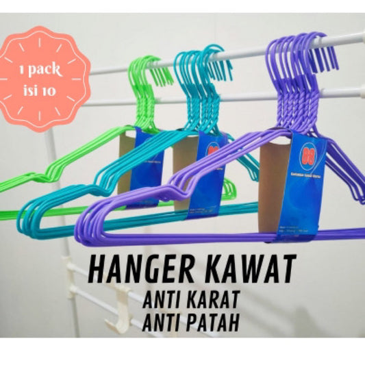 Pekanbaru (10 pcs Hanger) Hanger Baju Murah Gantungan Baju Kawat 10 pcs