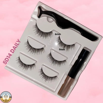 Pekanbaru Eyelash Magnetic 1 Set Lengkap Bulu Mata Magnet 3 Psg