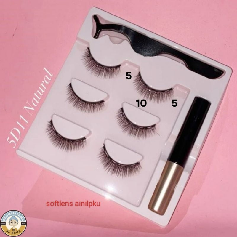 Pekanbaru Eyelash Magnetic 1 Set Lengkap Bulu Mata Magnet 3 Psg