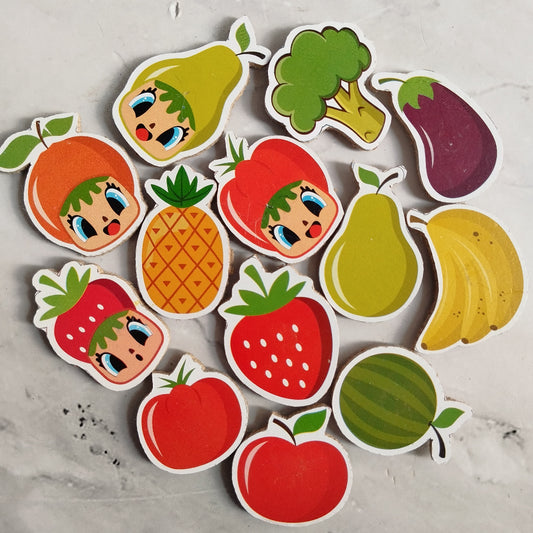 Pekanbaru Souvenir Tempelan Kulkas Bentuk Buah-buahan / Souvenir  Bentuk Buah Sayur Magnet Kulkas