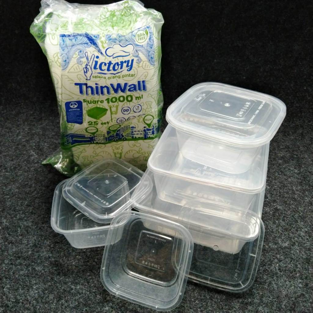 Pekanbaru Victory Thinwall Square Berbagai Ukuran Per Pack