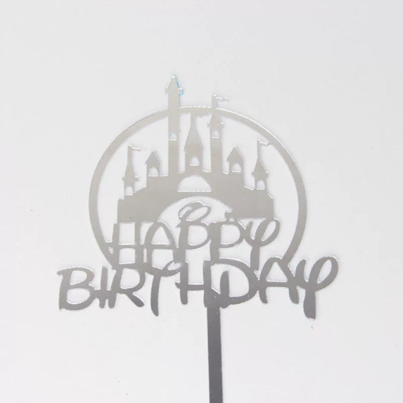 Pekanbaru Cake Topper Akrilik Happy Birthday / Mother'S Day / Father'S Day Ukuran Besar (Instan Only)