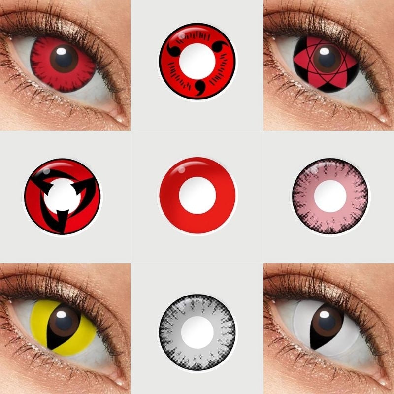 Pekanbaru Softlens Cosplay, Koleksi Lensa Seni Gotik, Diameter: 14.50Mm Anime Hantu