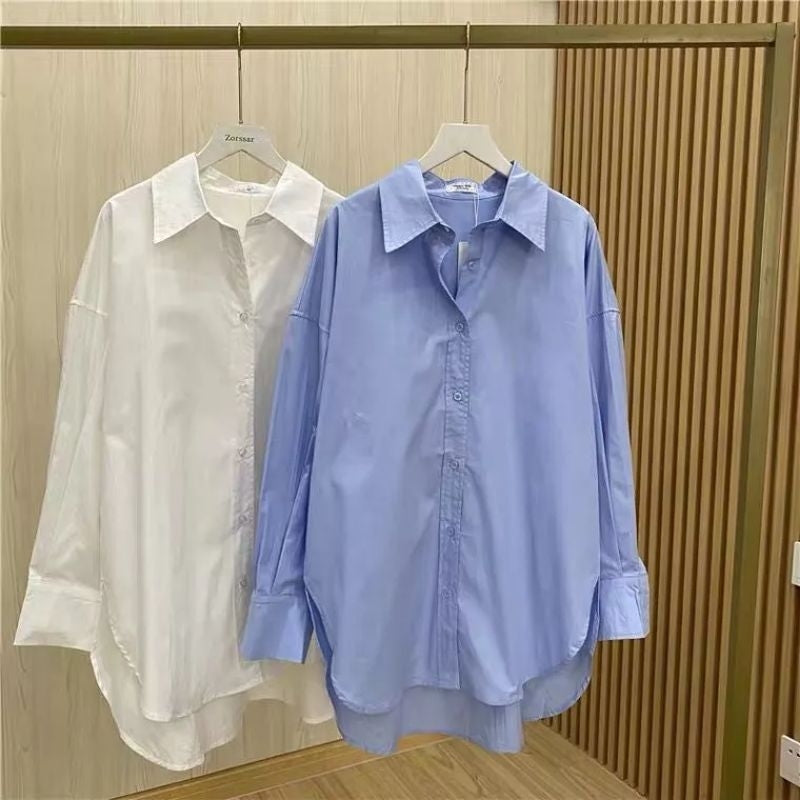 Pekanbaru Ec - Dexy Loose Oversize Shirt /Kemeja/Blouse