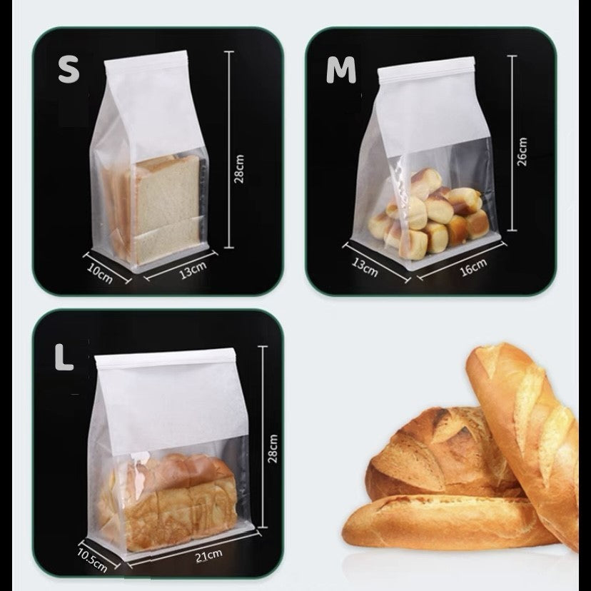 Pekanbaru Paperbag / Kantong Kertas Roti Kue Cookies Polos Tutup Kawat