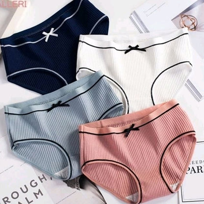 Pekanbaru Celana Dalam Wanita - Underwear Cewek Polos List Hitam Pita - Celana