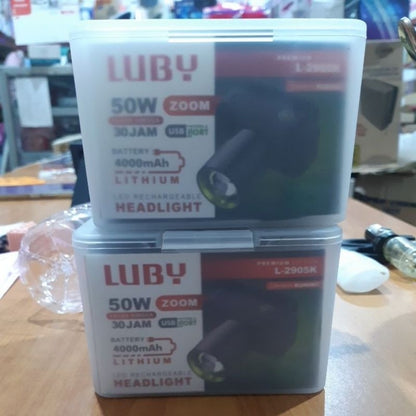 Pekanbaru Senter Kepala Zoom Lensa 50W Luby L-2905L / Luby L-2905K / Matsugi Mg-700L / Senter Zoom Aoki Ak-3685A