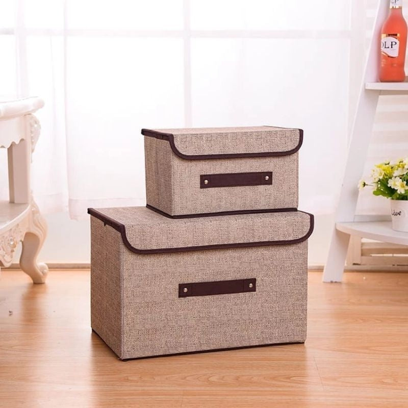 Pekanbaru (2 In 1 )Storage Box 2In1 Box Organizer Tempat Penyimpanan Baju Mainan Ukuran